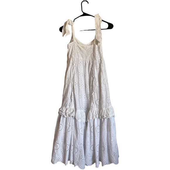LoveShackFancy Antonella Dress In Antique White - Picture 4 of 11